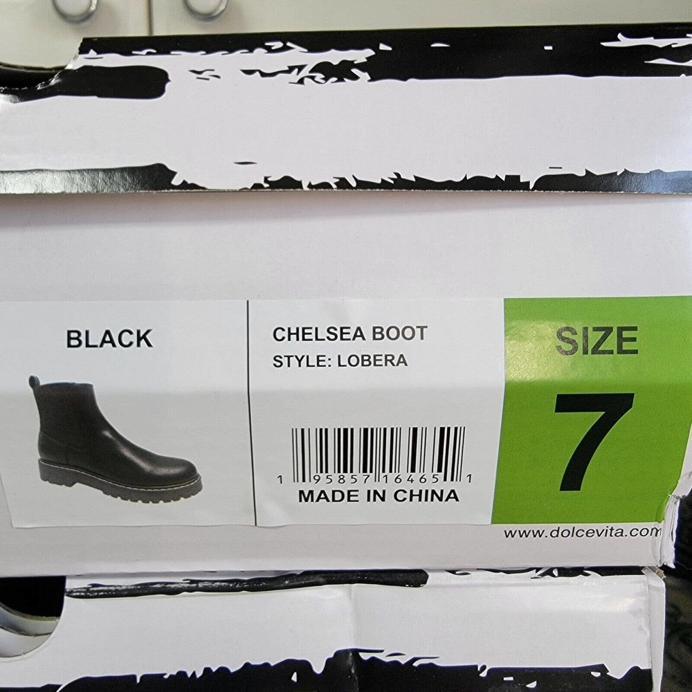 *LAST ONE* DV by Dolce Vita Lobera Chelsea Slip On Boots Black - Picture 9 of 9